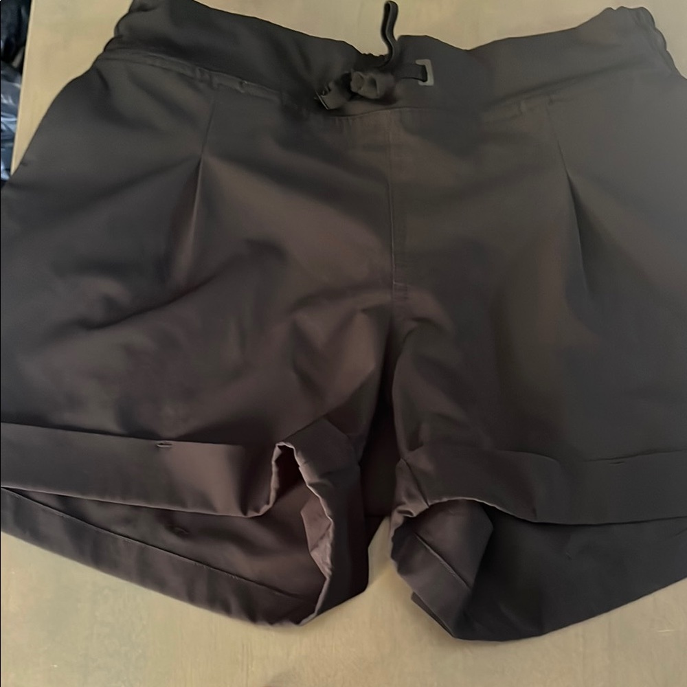 Black Performance Shorts with Modern Fit